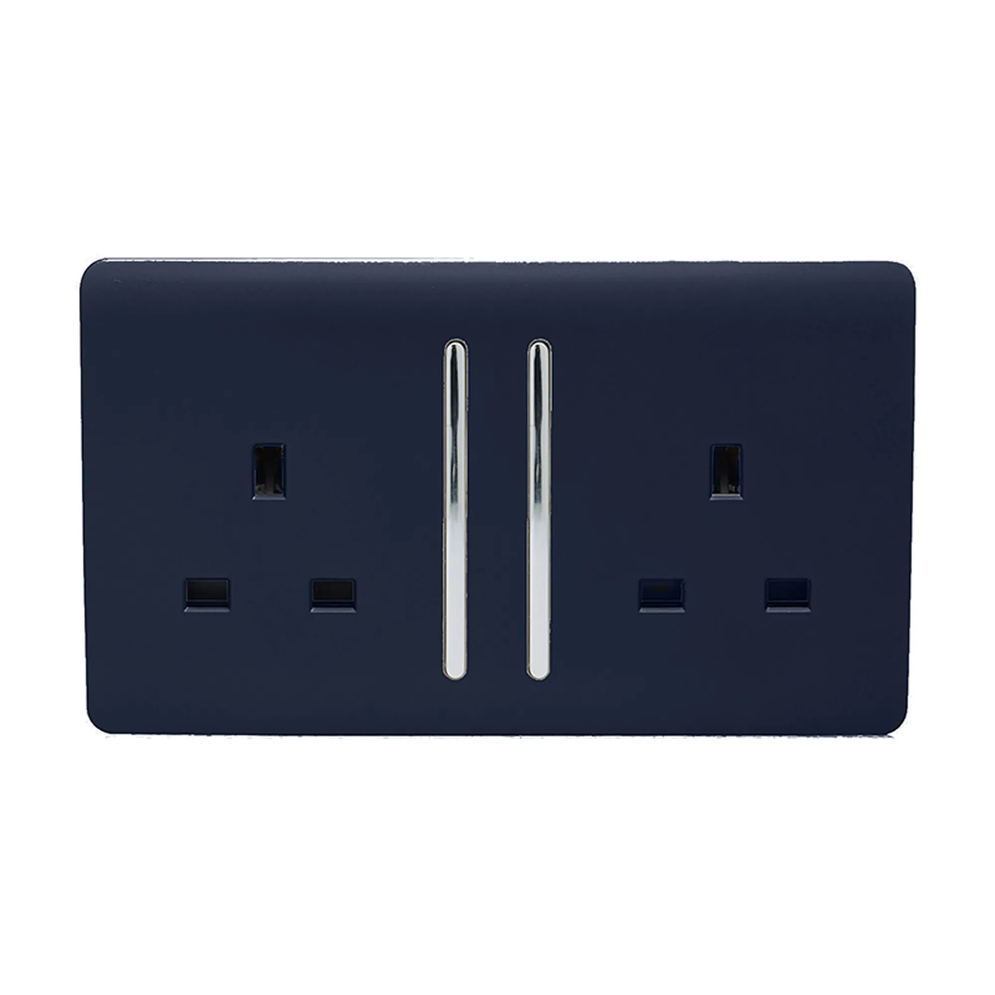 ART-SKT213LNV  2 Gang 13Amp Long Switched Double Socket Navy Blue
